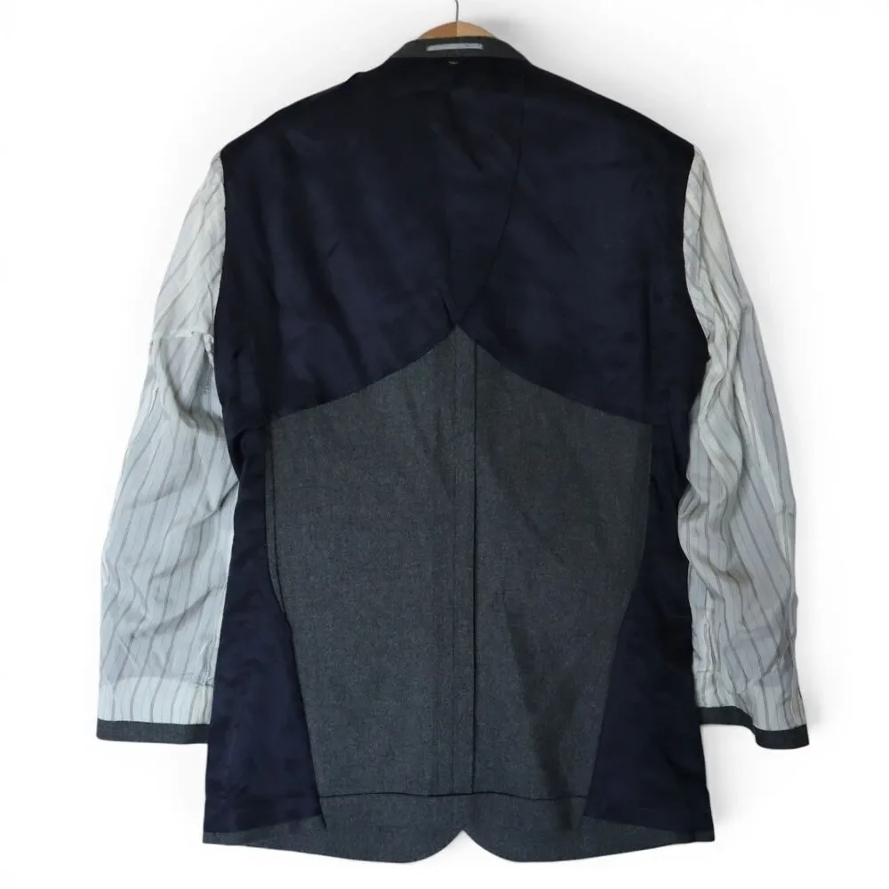 J.Crew Men's 40R Fox All Wool Cloth Sport Coat Blazer Unstructured Gray 